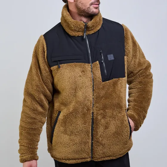 Poleron Chiporro Burnside Café Hombre Volcom