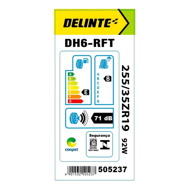 Pneu 255/35 19 Run Flat Bmw 320 328 Z4 Traseiro Dh6 Delinte