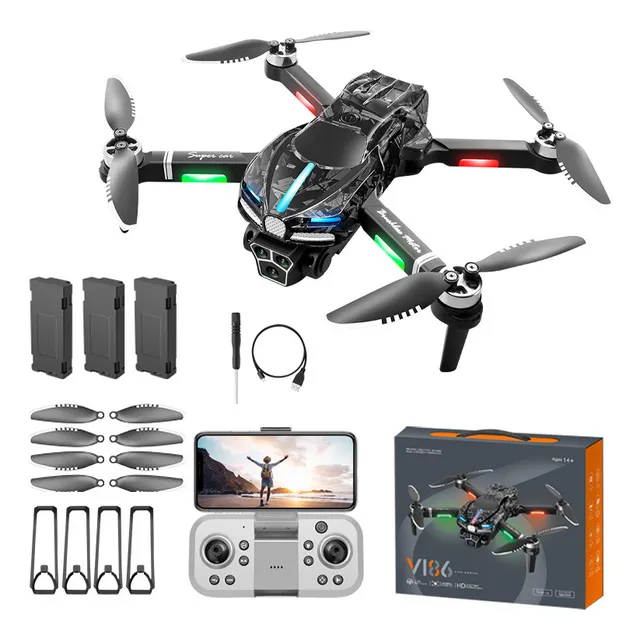 | Mini Dron 8k Hd Con 3 Cámaras, Motor Sin Escobillas