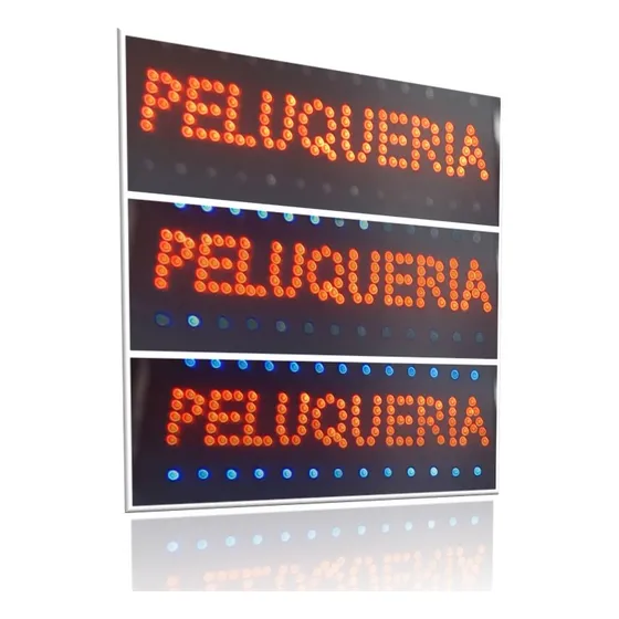 Aviso Led Luminoso Peluqueria