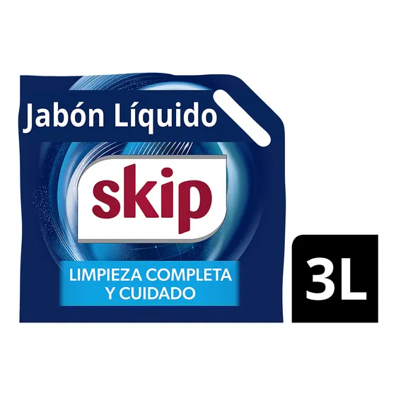 Jabon Liquido Skip Bio Enzimas Para Ropa Doypack 3 Litros