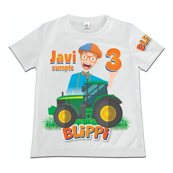Franela Camisa Niño Niña Blippi Poliester