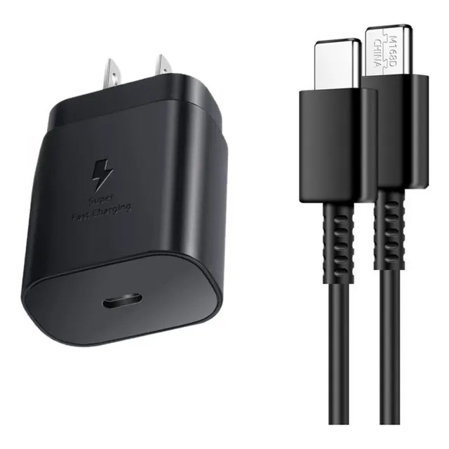 Cargador Tipo C De 25w Para Samsung Note 20 Plus S24 S23 S22