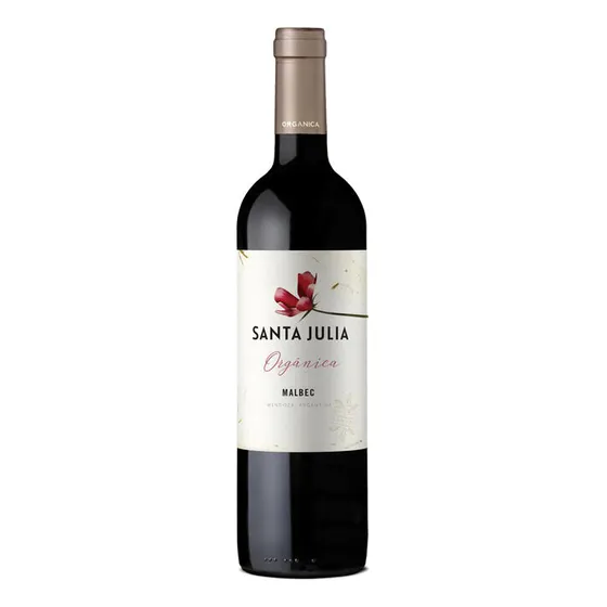 Vino Malbec Orgánico Santa Julia 750 Ml