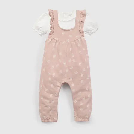 Conjunto Body/pantalon Bebés Rosa 57776 Colloky
