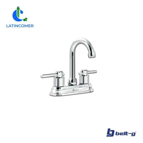 Grifo Lavamanos Pico Cisne Oval Set Cromado - Gri-0755