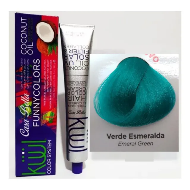 Kuul Tinte Fantasia Color Verde Esmeralda Funny Colors 90g