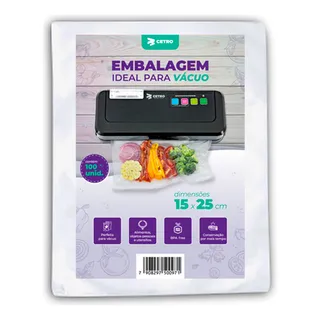 Embalagem / Sacos A VĂĄcuo 15x25 - 100 Und Embalagem / Sacos A VĂĄcuo 15x25 - 100 Und