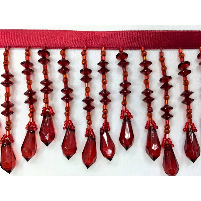 3  Crystal Beaded Fringe Recortar Cbf-19 33 Arandano