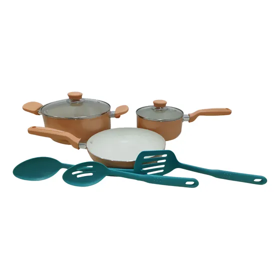 Bateria Mlplus En Aluminio 8 Piezas Antiadherente
