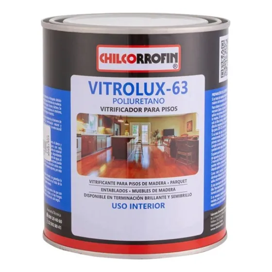 Barniz Vitrificante Pisos Vitrolux - 63 Chilco 1/4 Galon