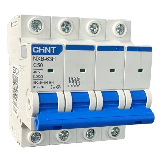 Interruptor Automatico Tetrapolar 4x50a 10ka Curva C - Chint