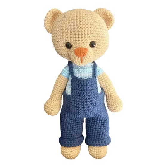 Oso Amigurumi Muñeco De Apego Tejido
