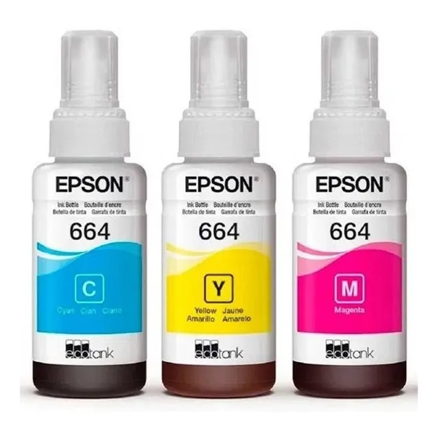Pack 3 Tintas Originales Epson T664 L380 L220 L355 L375 L210