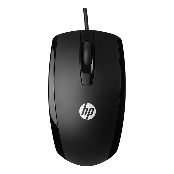 Mouse Hp X500 Óptico Con Cable Para Laptop - Negro