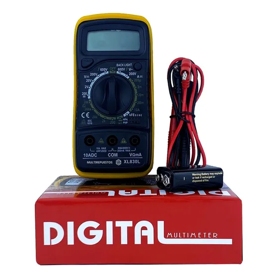 Tester Multimetro Digital Voltímetro Portátil Multifuncional