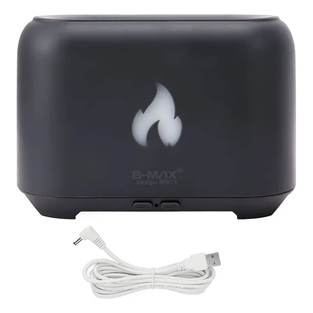Difusor Aromático Purificador Umidificador Névoa Chamas Led