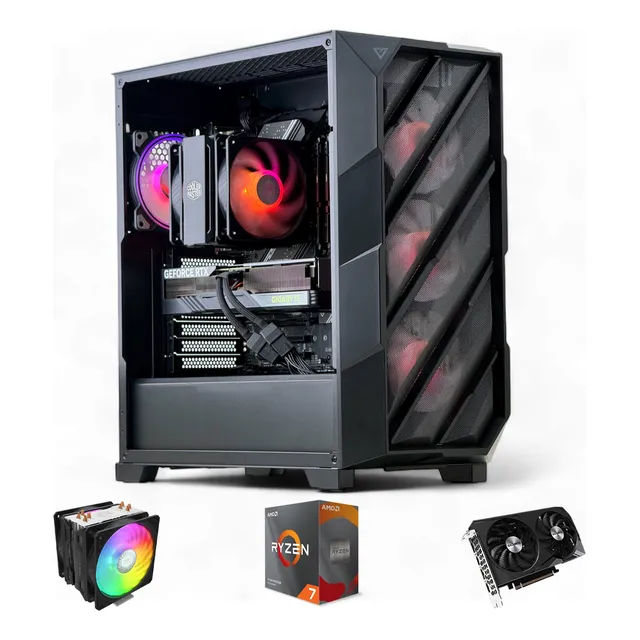 Pc Gamer: Amd Ryzen 7 5800xt 32gb 1tb Rtx 5060 Ti Wifi Air 1 Tb 32 Gb Rtx 5060 Ti