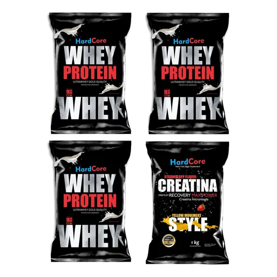 3k Whey Protein Hardcore + 1k De Creatina