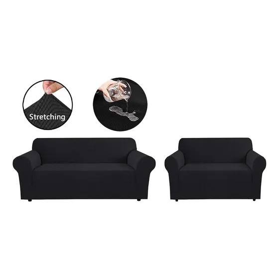 Funda Sofá Cubre Sillón Kit 3+2 Cuerpos Elastica Reforzada