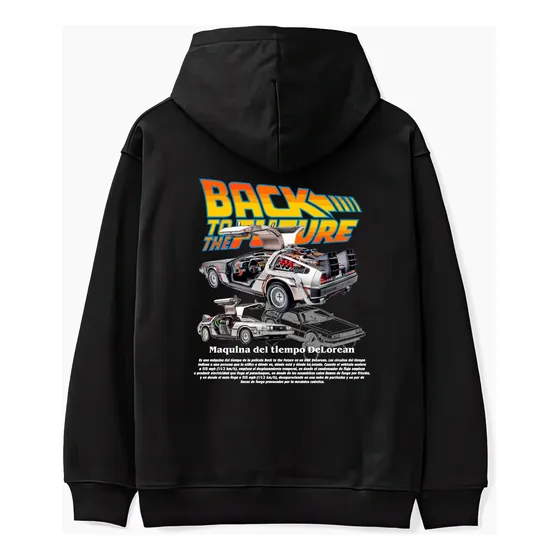 Sudadera Delorean Volver Al Futuro Automovil Hoodie Unisex