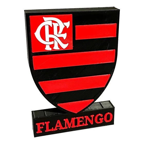 Escudo Flamengo 3d Para Decoração De Bancada