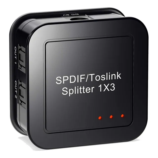 . Divisor De Audio Óptico Digital 1x3, Spdif Toslink Opt