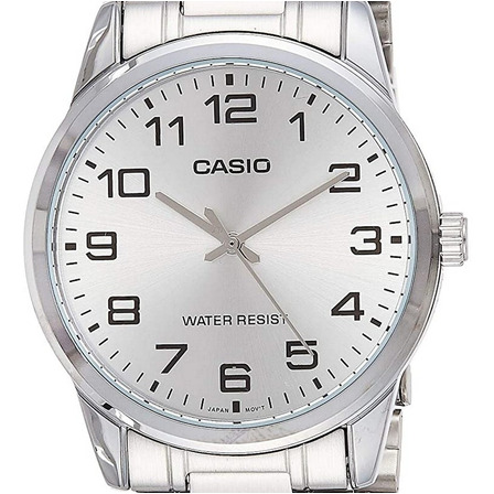 Relógio Casio Masculino Collection Prata Mtp-v001d-7budf Cor Da Correia Prateado Relógio Casio Masculino Collection Prata Mtp-v001d-7budf Cor Da Correia Prateado