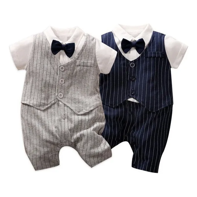 Bebé Traje Fiesta Mameluco Niño Fumar 0-24 Meses Mellizo