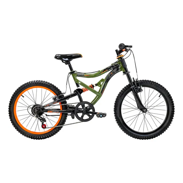 Bicicleta Mercurio Kaizer Ds 7 Velocidades Rodada 20 Color Verde