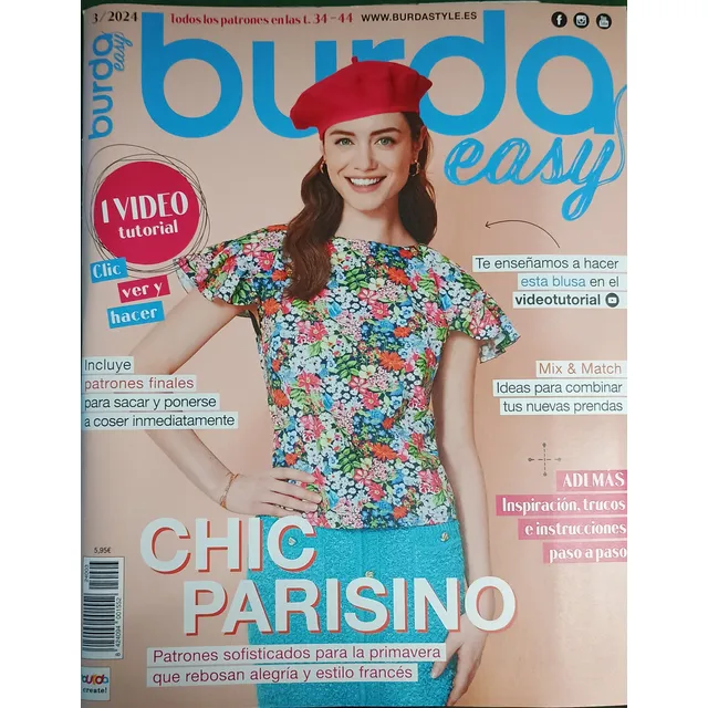 Burda Easy Varias Ediciones Costura Moda Moldes Patrones 