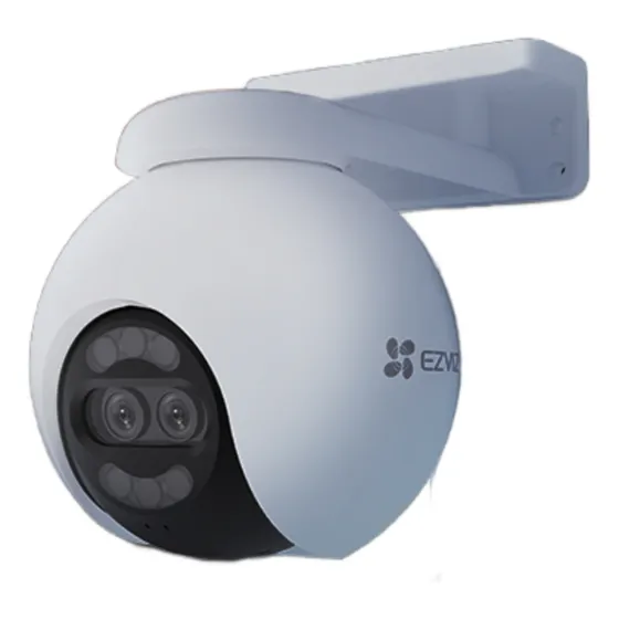 Camara Seguridad Wifi Domo Exterior 8mp Autozoom Ezviz H80x Color Blanco