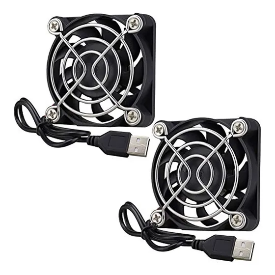 Gdstime Paquete De 2 Ventiladores Usb De 50 Mm, Ventilador D Cable