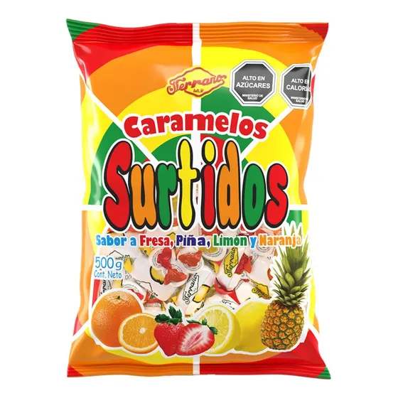 Caramelos Surtidos Fruna 500gr 100un Serrano