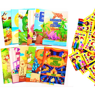 60 Livrinhos Infantil Colorir/brincar + 60 Mini Giz De Cera 60 Livrinhos Infantil Colorir/brincar + 60 Mini Giz De Cera