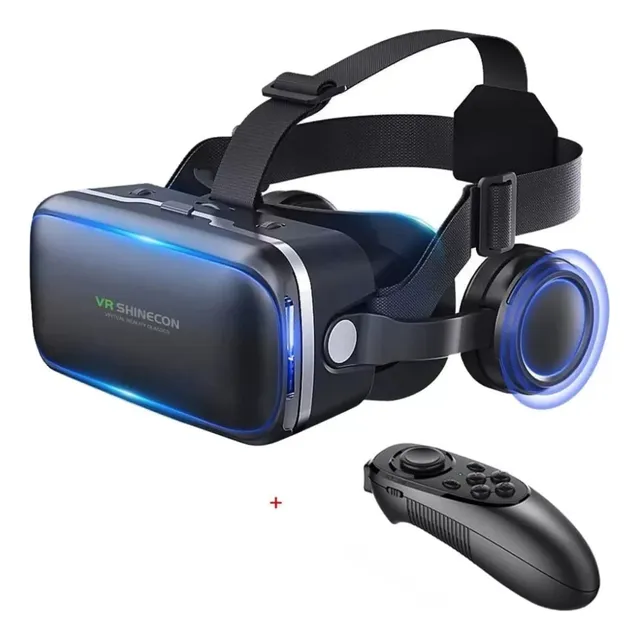 Gafas Vr Shinecon Con Auriculares, Experiencia 360°