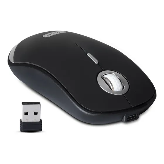 Mouse Sem Fio Recarregavel Bluetooth Wireless Dpi Ergonomico