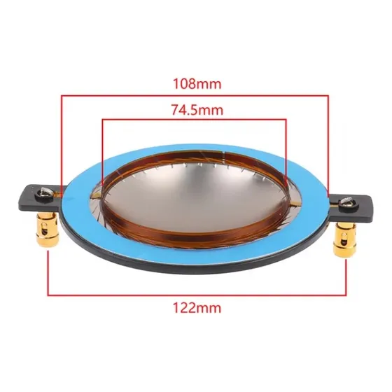 Membrana Diafragma Bobina Repuesto Driver Agudo 74.4 Mm   Ve