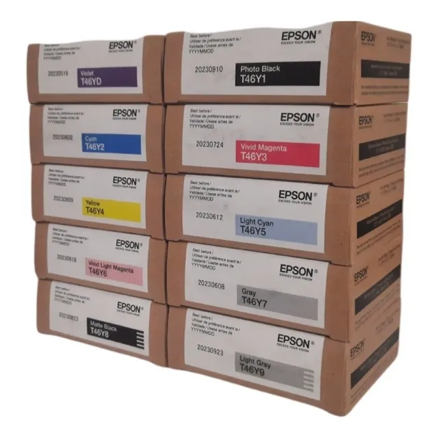 Kit De 10 Tintas Epson Ultrachrome Para Surecolor P900