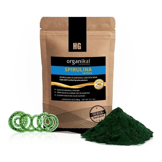 Organikal Superfoods Spirulina X 50g Sabor Espirulina