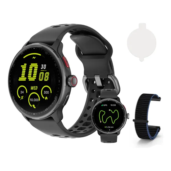 Relógio Inteligente Gps Smartwatch Amoled 3atm Sport Gps Caixa Preto