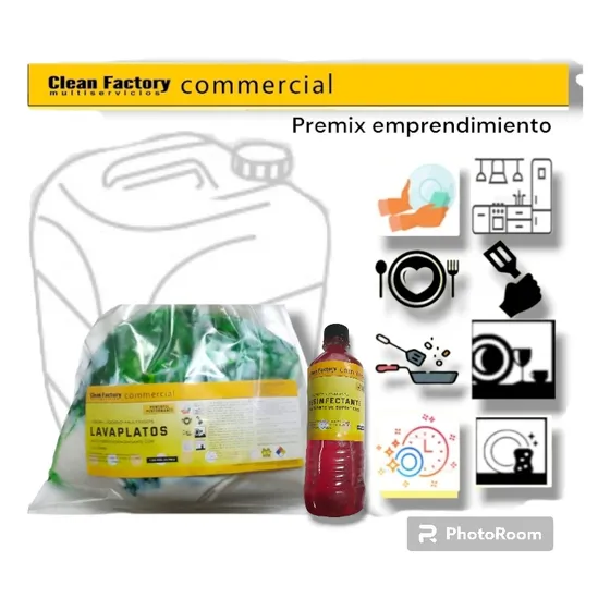 Emprende Con 20lt Lavaplatos + Desinfectante Clean Factory 