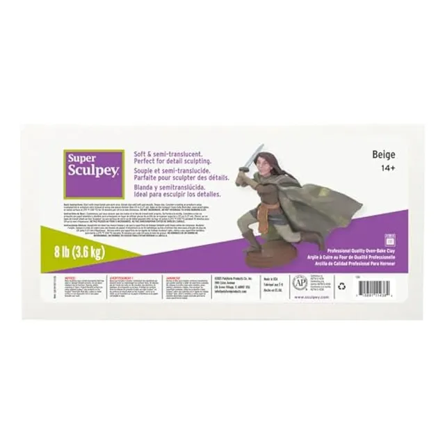 Sculpey Pfmss8 Super Clay, 8 Libras, Beige