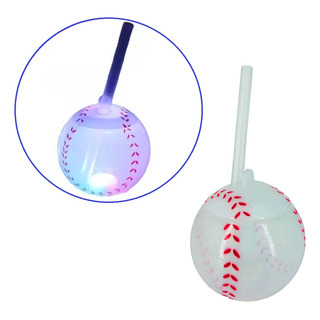 10 Vaso Balón Con Luz Pelota Beisbol Popote Luminoso Estadio 10 Vaso Balón Con Luz Pelota Beisbol Popote Luminoso Estadio