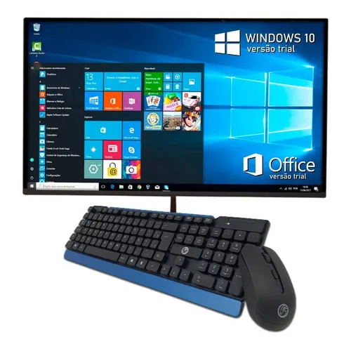 Computador All In One I7/8gb Ram/960gb Ssd/tela 19 Hd /wifi Cor Preto 110V/220V (Bivolt)