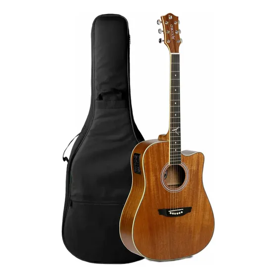 Violão Elétrico Accord Afk-255 Folk Afinador + Capa