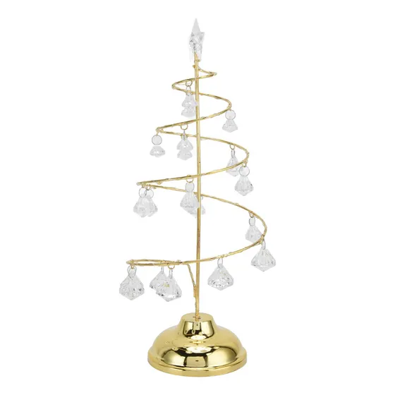 Lámpara De Cristal De Luz De Mesa De Árbol De Navidad Led Pa