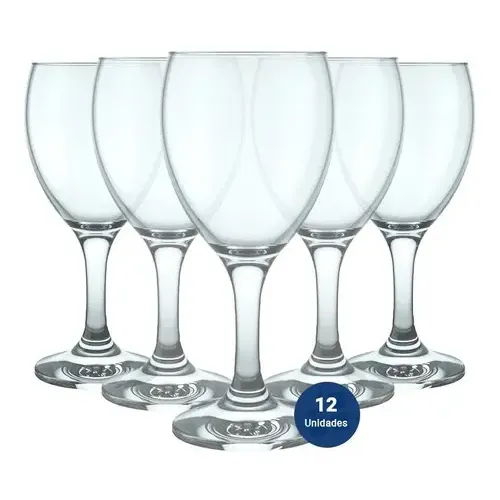 Juego Set X 12 Copa Agua Vino Vidrio Nadir Windsor 300 Ml | Cuotas sin interés