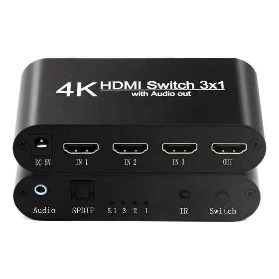 Multiplicador Split Splitter Hdtv 3 Entradas 1 Salida Activo