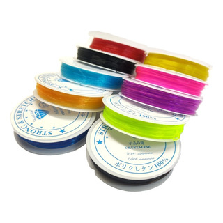 Kit Fio Elástico Colorido 100m Pulseiras Infantil Kit Fio Elástico Colorido 100m Pulseiras Infantil